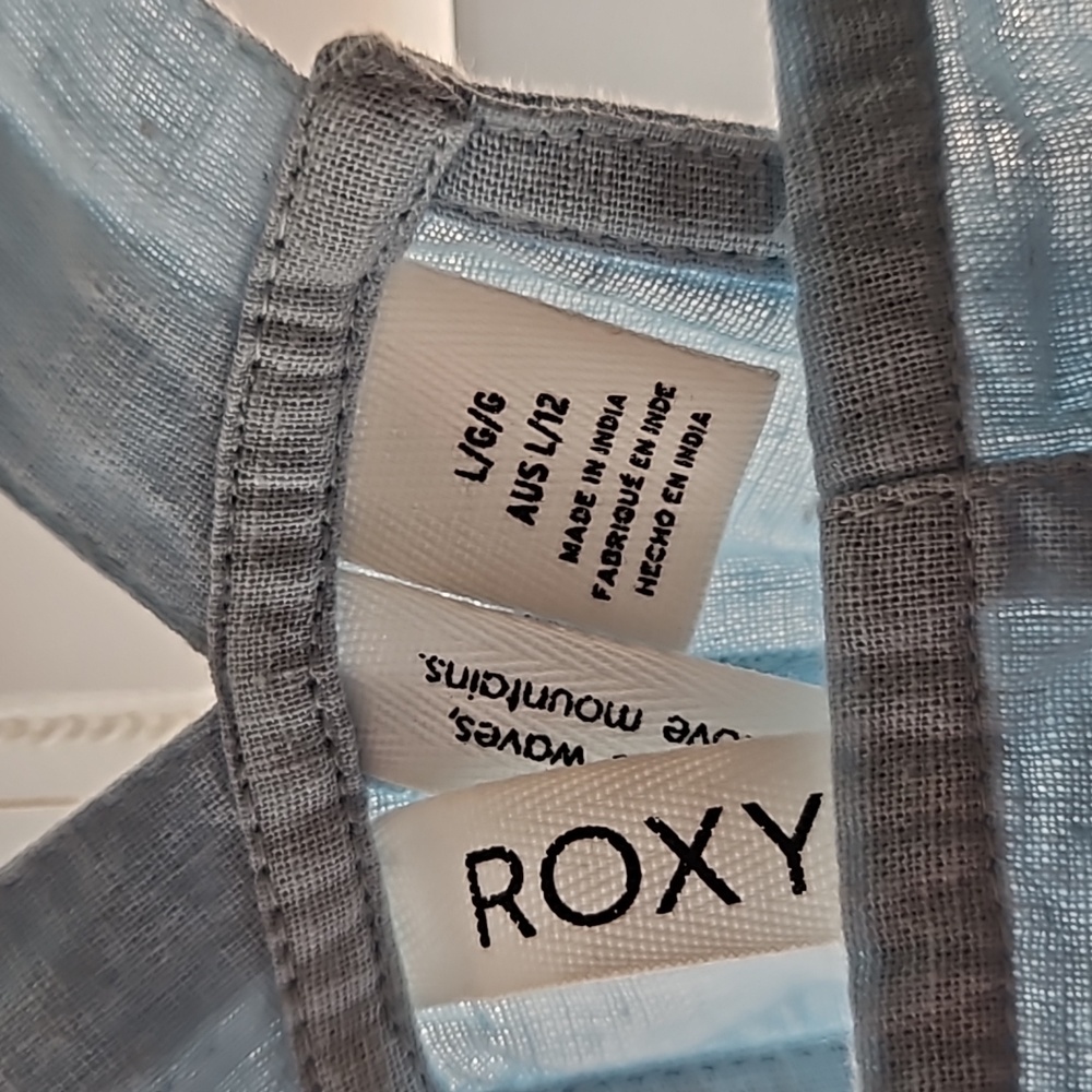 Light blue short overalls Large